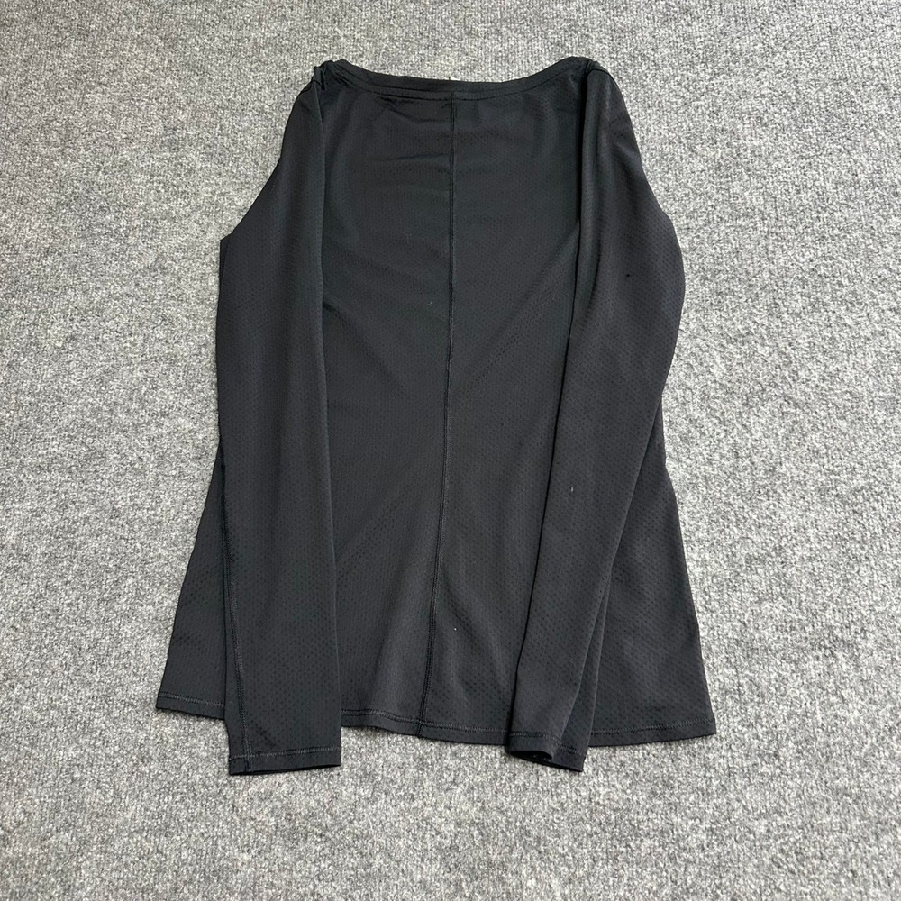 Under Armour Shirt Womens XS Black HeatGear Fitted Long Sleeve Mesh Athletic Top